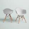 Home Chairs: Allensville Plastic Chair With Wooden Legs thumb 0