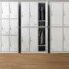 OFFICE CABINET:9 Locker White Office Cabinet thumb 3