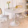 White Round Eames Dining Table thumb 0