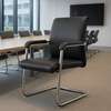 Office Chair: Study Silver Chrome Visitor Office Chair thumb 0