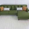 L shape sofa with bouncy cushions and lower wooden skirting thumb 4