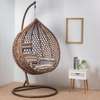 Outdoor Rattan Hanging Hammock-Swing Chair (Cushioned) thumb 0