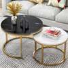 Stylish Two-Size Round Coffee and Side Tables thumb 1