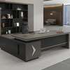 Executive L-Shape Office Desk with Wooden Surface thumb 1