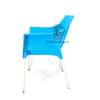 Heavy Duty Unbreakable Wide Plastic Chair with Metal Legs thumb 5