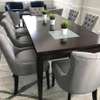 Modern 8-Seater Grey Chesterfield Dining table thumb 2