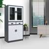 Office Cabinet : Glass Filing Cabinet with Lock thumb 4