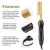 Electric hair  straightening & curling hot comb thumb 1