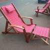 Deck chair with footstool thumb 1
