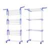 Three layer  laundry drying rack with hanger thumb 1
