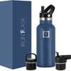 Insulated Stainless Steel Water Bottle with Straw thumb 0