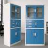 Blue steel cabinet with in-built safe thumb 0