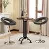 Barstools : Adjustable Height Leather Counter Stool thumb 3