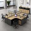 Curved 4 Way Office Workstation Desk thumb 2