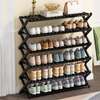 6-Tier Black Bamboo Shoe Rack stand 100by113by25 thumb 1
