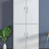 Office Cabinet: Modern Metallic 4-Door Office Filing Cabinet thumb 0