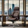 Office Chair : Pure Leather Luxury Ergonomic Boss Chair thumb 9