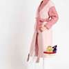 Chic Pink Trench Coat Mid-Length Double-Breasted thumb 1