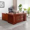 Office Desk; 1600mm Mahogany Brown Executive Desk thumb 1