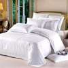 *High quality white satin stripped cotton duvet covers* thumb 0