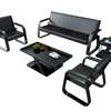 Office Sofa:  5-Seater Black Office Reception Sofa thumb 1