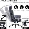Office Chair: High Back Black Leather Executive Chair thumb 1