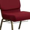 Office Chair: Red Cushion Elegant Visitors Office Chair thumb 1