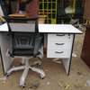 Study desk with adjustable secretarial seat thumb 0