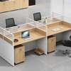 4 Way Modular Mdf Office Desk Configuration thumb 7
