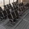 Office Bench: Black 3-Seater Office Waiting Chair thumb 1