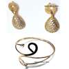 Womens Golden fashion armlet with earrings thumb 0