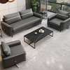 Modern Imported Leather Executive Visitor's Waiting Sofa thumb 1