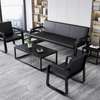 Office sofa: Modern Leather Reception Sofa thumb 4