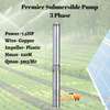 premier submerible 7.5hp 230m 3m3/hr 3 phase thumb 0