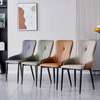 Dining Chair: Brown Leather Upholstered Dining Chairs thumb 2