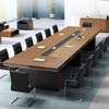 Modern Conference Table with Long Chair Set thumb 1