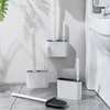 Wall hanging toilet brush with Holder & cleaning brush thumb 3