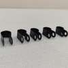 10pcs R-type cable clamps nylon black 10mm thumb 0