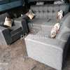 Grey five seater sofa set readily available thumb 0