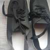 Black ladies canvas shoes thumb 1