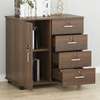 Office Cabinet: Wooden Credenza With Locakable Doors thumb 0