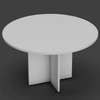Office Table; Spacious Collaborative MDF Round Table thumb 1