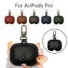 Airpods  Pro leather protective case with snap fastener thumb 3