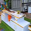 Tv Stand with golden ribbons decorations thumb 2