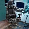 Office Chair: Back Angle Leather Game Chair Ergonomic Design thumb 5
