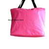 Womens Pink Ankara canvas handbag with earrings thumb 2