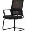 Office Chair: Black Upholstered Cantilever Office Chair thumb 4