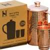 Pure Copper Hammered Water Jug with 2 Copper Tumblers thumb 0