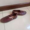 Leather maroon rubber shoes and maasai sandals size 38both thumb 0