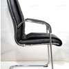 OFFICE CHAIR: Black  Heavy Leathered Office Chair thumb 2